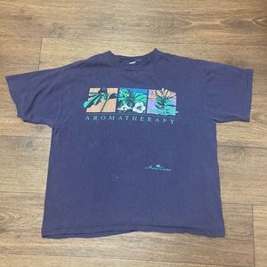 Vintage tshirt purple aromatherapy